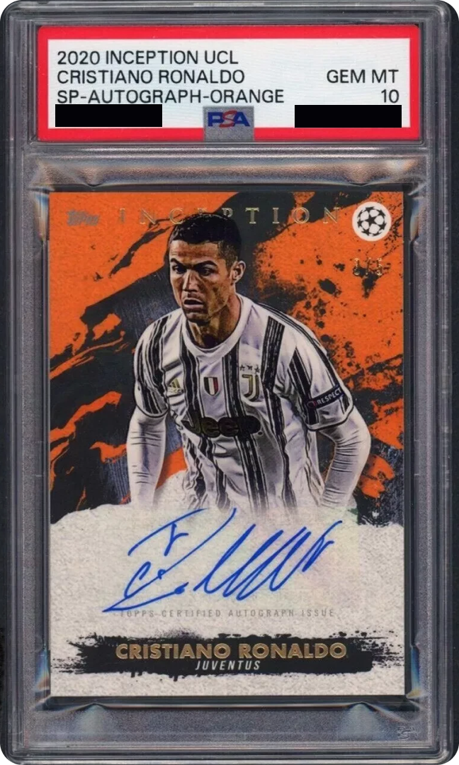 Cristiano Ronaldo 2020 Inception UCL SP-Autograph Orange
