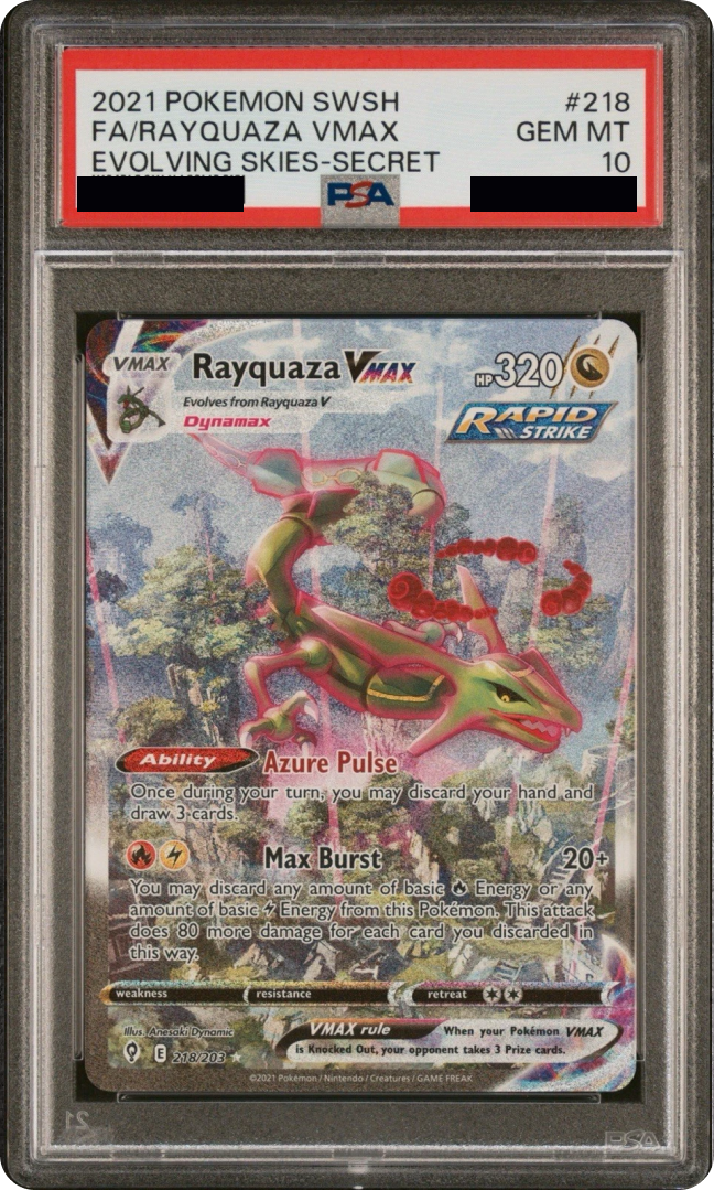 Rayquaza VMAX 2021 Pokemon SWSH Evolving Skies Secret
